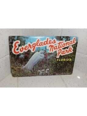 Vintage Everglades National Park Florida Souvenir Postcard Folder 1963